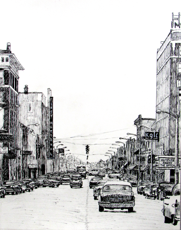 Main Street, Miami, Oklahoma, 1957