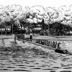 Matted print of Riverview Park, Miami, Oklahoma, 1920
